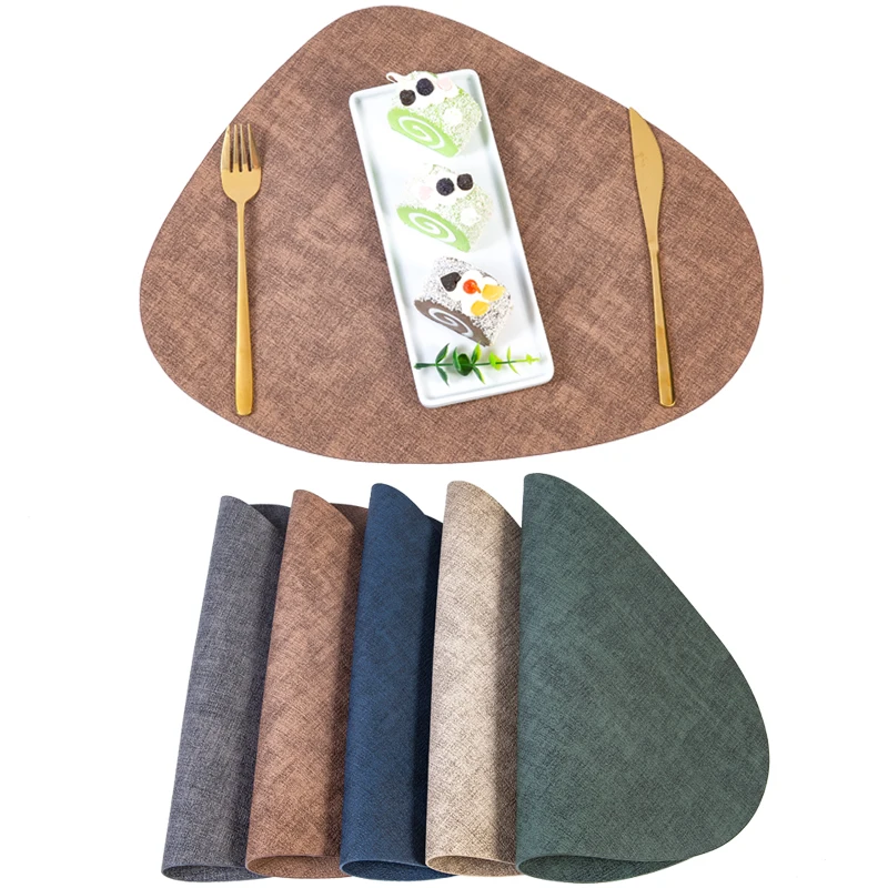 Nordic Style Leather Western Table Mat Oil-Proof Table Mat Hotel Home Dining Plate Mat Non-Slip Heat Insulation Pad
Nordic Style Leather Western Table Mat Oil-Proof Table Mat Hotel Home Dining Plate Mat Non-Slip Heat Insulation Pad
