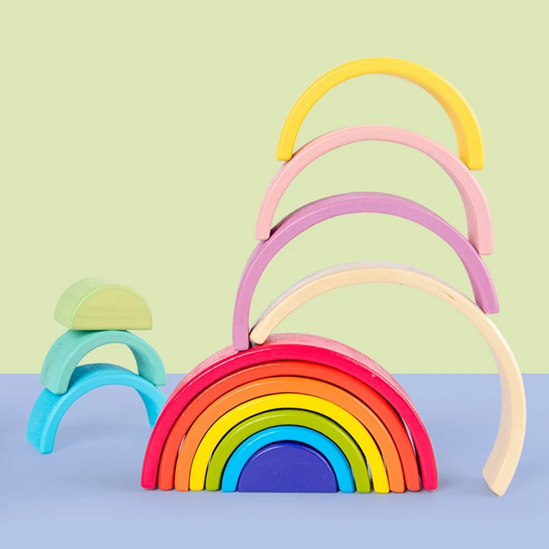 Large Semicircle Rainbow Colors Wooden Stacking Toys Montessori Creative Early Learning Educational Nesting Puzzle Game For Baby
Large Semicircle Rainbow Colors Wooden Stacking Toys Montessori Creative Early Learning Educational Nesting Puzzle Game For Baby