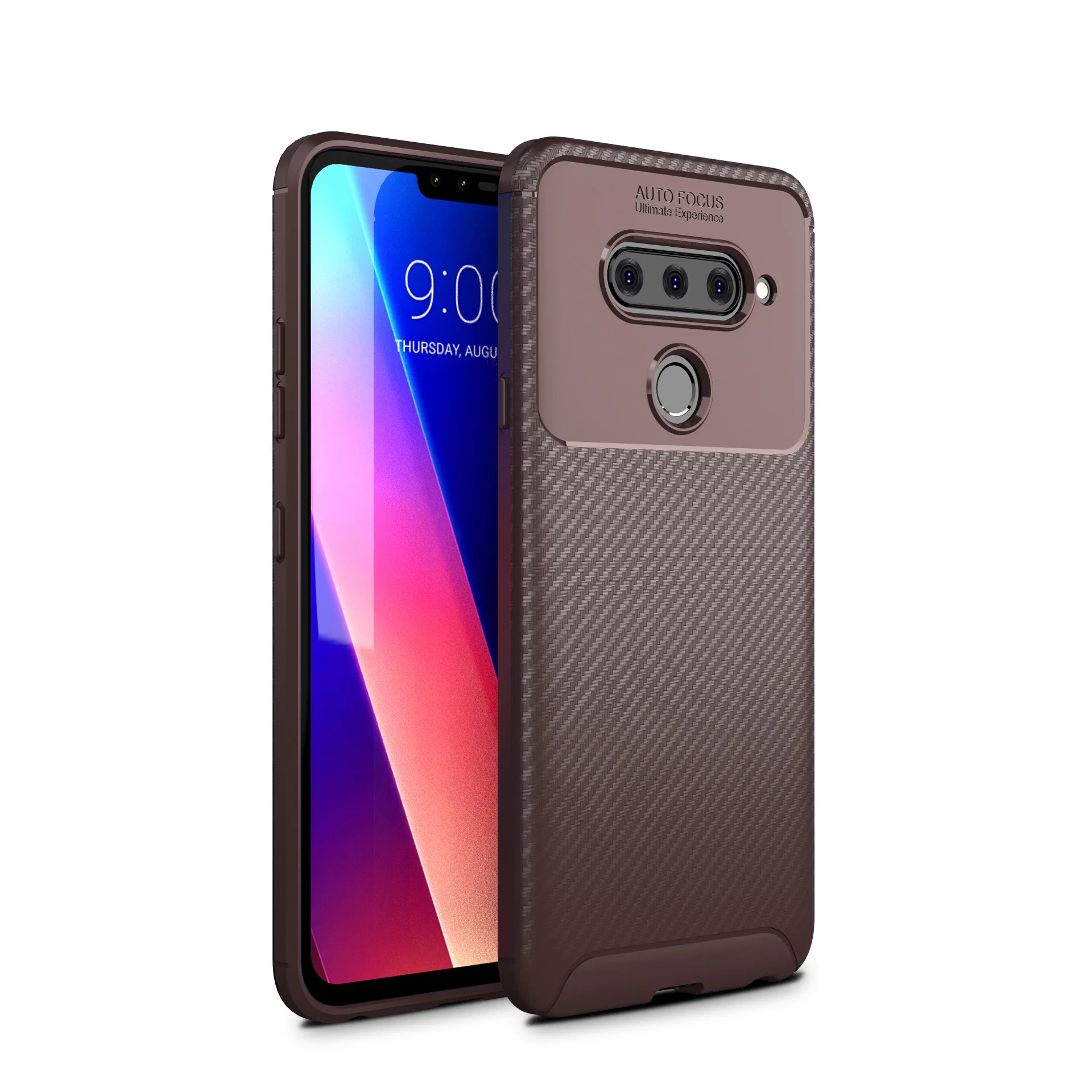 Матовая текстура чехол для LG V40 мягкий телефона TPU задняя крышка Coque V40|Бамперы| |