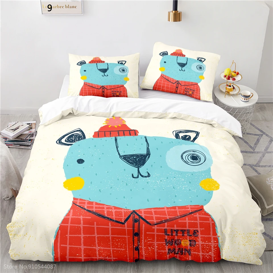 Cartoon Crown Bear Bedding Set 3d Duvet Cover Sets Pillowcase Twin Full Queen King Size for Boys Girls Kids Gifts Bedroom Decor 
Cartoon Crown Bear Bedding Set 3d Duvet Cover Sets Pillowcase Twin Full Queen King Size for Boys Girls Kids Gifts Bedroom Decor