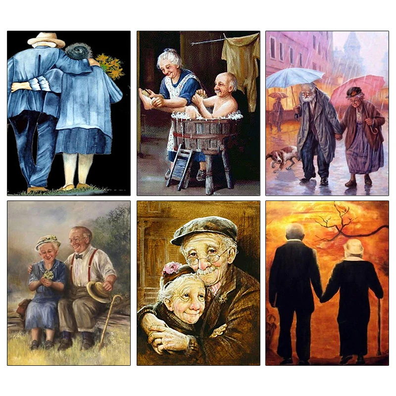 5D Diy Square/Round Diamond Painting Old Couple Mosaic Cross Stitch Embroidery Craft Kit Home Decoration Gift New Arrival
5D Diy Square/Round Diamond Painting Old Couple Mosaic Cross Stitch Embroidery Craft Kit Home Decoration Gift New Arrival
