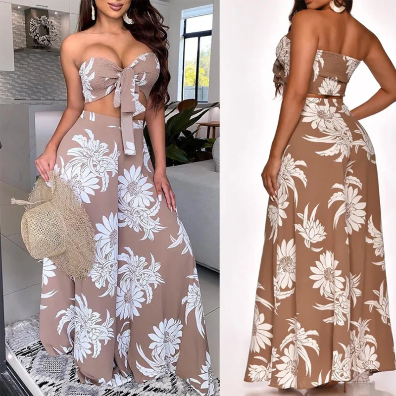 Sexy Floral Printed Jumpsuit Women Summer 2021 Sleeveless Backless Long Overalls Rompers Wide Leg Bodycon Beach Boho Jumpsuits
Sexy Floral Printed Jumpsuit Women Summer 2021 Sleeveless Backless Long Overalls Rompers Wide Leg Bodycon Beach Boho Jumpsuits