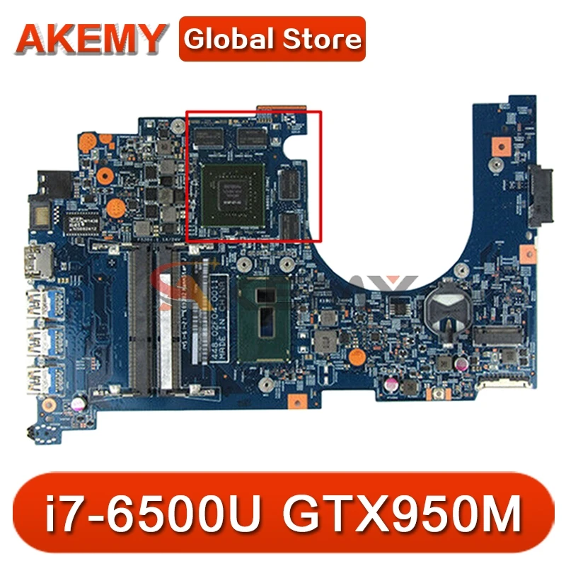 

For ACER VN7-572G VN7-572 laptop motherboard 14306-1M 448.06C08.001M motherboard CPU i7-6500U GPU GTX950M tested Ok Mainboard
