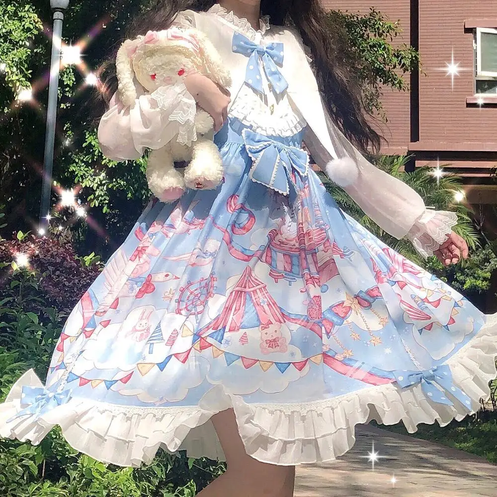 Платье принцессы для чайной вечеринки в стиле сладкой Лолиты, винтажное кружевное платье с бантом и милым принтом в викторианском стиле, ка...
Платье принцессы для чайной вечеринки в стиле сладкой Лолиты, винтажное кружевное платье с бантом и милым принтом в викторианском стиле, ка...