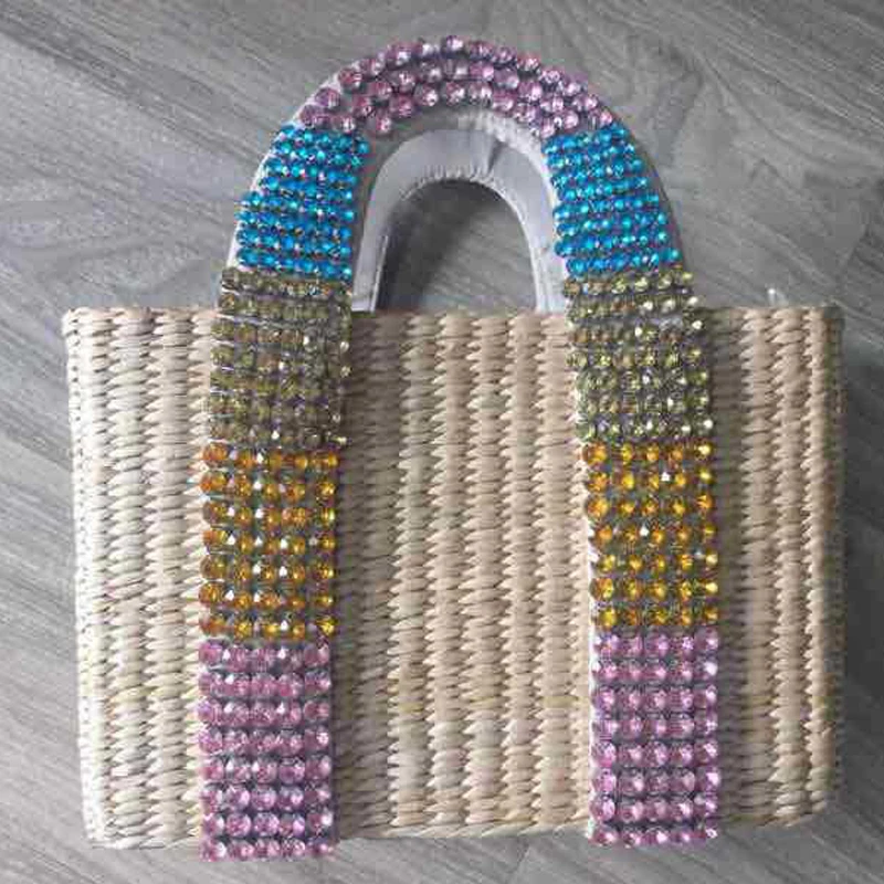 Fashion Pearls Handle Women Handbags Designer Beaded Straw Bags Luxury Pearl Rattan Totes Wicker Woven Large Summer Beach Purse
Fashion Pearls Handle Women Handbags Designer Beaded Straw Bags Luxury Pearl Rattan Totes Wicker Woven Large Summer Beach Purse