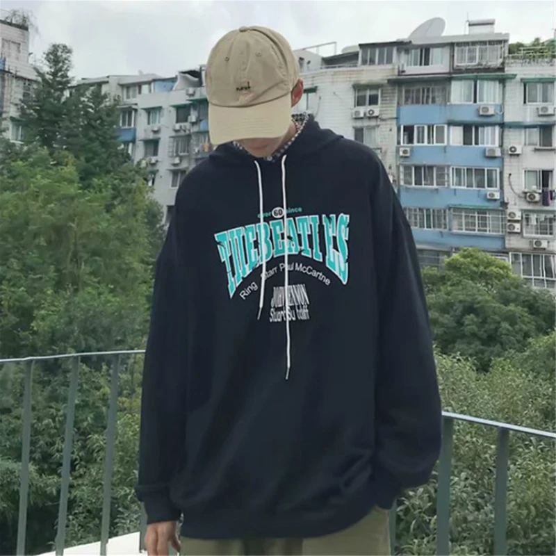 Men with Hat Hoodies Letter Long Sleeve Hooded Plus Velvet Korean Style Casual Chic All-match Hip Hop Sweatshirts Harajuku Loose
Men with Hat Hoodies Letter Long Sleeve Hooded Plus Velvet Korean Style Casual Chic All-match Hip Hop Sweatshirts Harajuku Loose