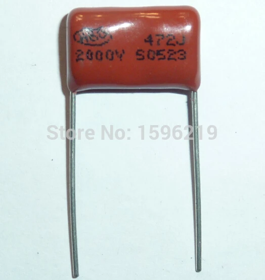 Конденсатор CBB 472 2000V 472J 2KV 4700pF 4.7nF P15 CBB81 Металлизированный Полипропиленовый