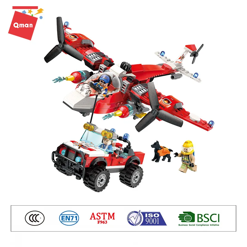 QMAN Forest Ranger educational small firefighting crew jeep children assembling DIY building blocks fire airplane toys for kids
QMAN Forest Ranger educational small firefighting crew jeep children assembling DIY building blocks fire airplane toys for kids