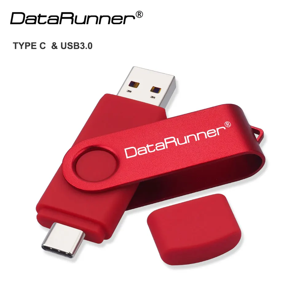 

Флеш-накопитель DataRunner USB TYPE C, OTG, 2 в 1, USB 3,0 и TYPE C, флеш-накопитель 32 ГБ, 64 ГБ, 128 ГБ, 256 ГБ, 512 ГБ, USB-флешка