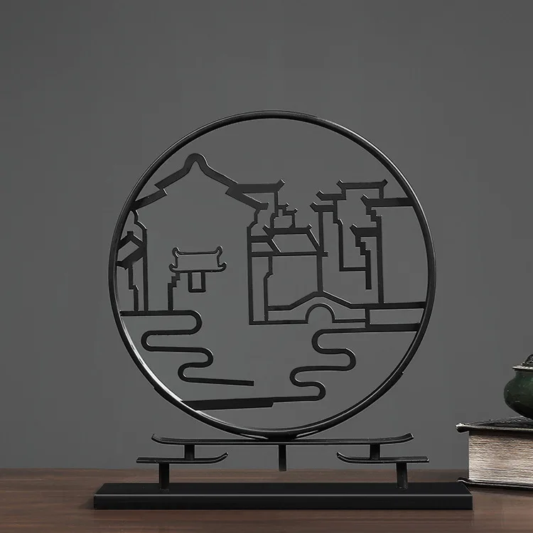 Classical creative Chinese landscape small screen iron art tea room model room TV cabinet wine cabinet Zen decoration
Classical creative Chinese landscape small screen iron art tea room model room TV cabinet wine cabinet Zen decoration