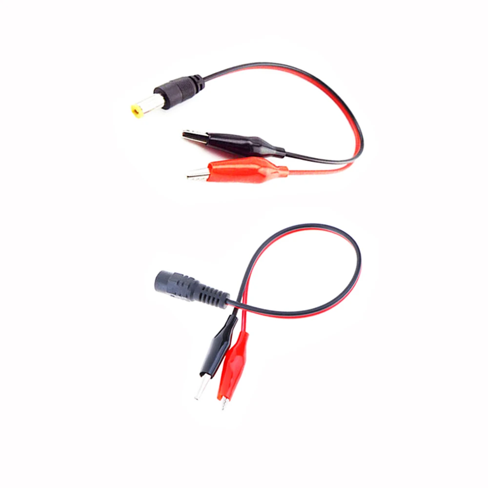 DC Male Female Jack Connector Alligator Clips Crocodile Wire 12V Power Cable To 2 Alligator Clip Connected Voltage 5.5*2.1mm
DC Male Female Jack Connector Alligator Clips Crocodile Wire 12V Power Cable To 2 Alligator Clip Connected Voltage 5.5*2.1mm