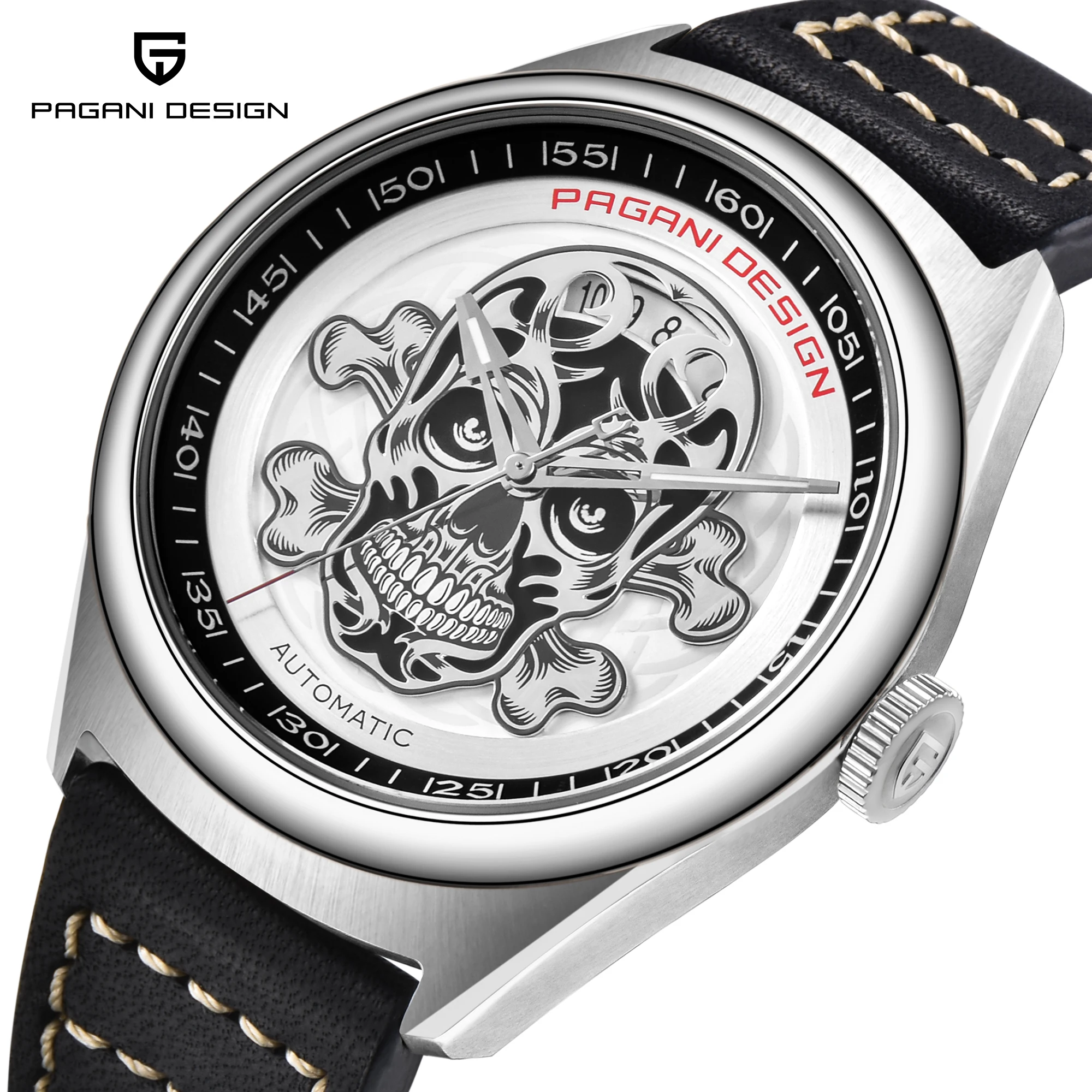 PAGANI DESIGN Automatic Mechanical Watches Men Luxury Leather Skeleton Dial Waterproof Sports Machinery Wristwatch Clock PD 1630
PAGANI DESIGN Automatic Mechanical Watches Men Luxury Leather Skeleton Dial Waterproof Sports Machinery Wristwatch Clock PD 1630