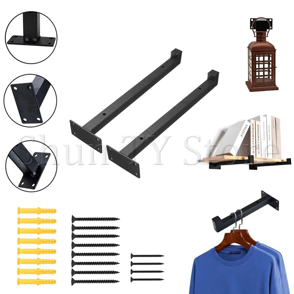 2/4 Pcs Black Industrial Iron Floating Bracket Heavy Duty Shelf Table Scaffold Board Wall Mounted Multifunctional Home Hardware
2/4 Pcs Black Industrial Iron Floating Bracket Heavy Duty Shelf Table Scaffold Board Wall Mounted Multifunctional Home Hardware