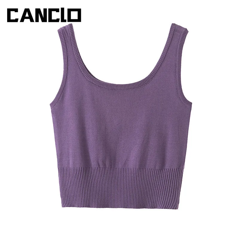 2021 Women's Summer Casual Tank Top Slim Solid Knit Ribbed Camisole Plain Crop Top Female Clothing Y2k Sleeveless Tshirt Vest
2021 Women's Summer Casual Tank Top Slim Solid Knit Ribbed Camisole Plain Crop Top Female Clothing Y2k Sleeveless Tshirt Vest