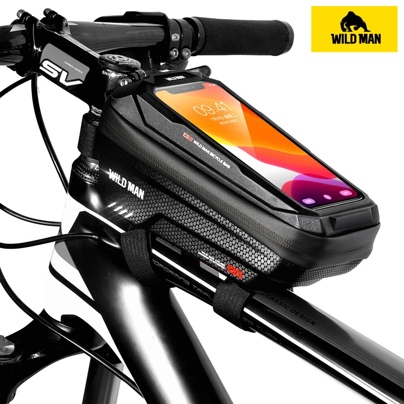 WILD MAN Bike Bag Frame Front Top Tube Cycling Bag Waterproof 6.6in Phone Case Touchscreen Bags MTB Pack Bicycle Accessories
WILD MAN Bike Bag Frame Front Top Tube Cycling Bag Waterproof 6.6in Phone Case Touchscreen Bags MTB Pack Bicycle Accessories