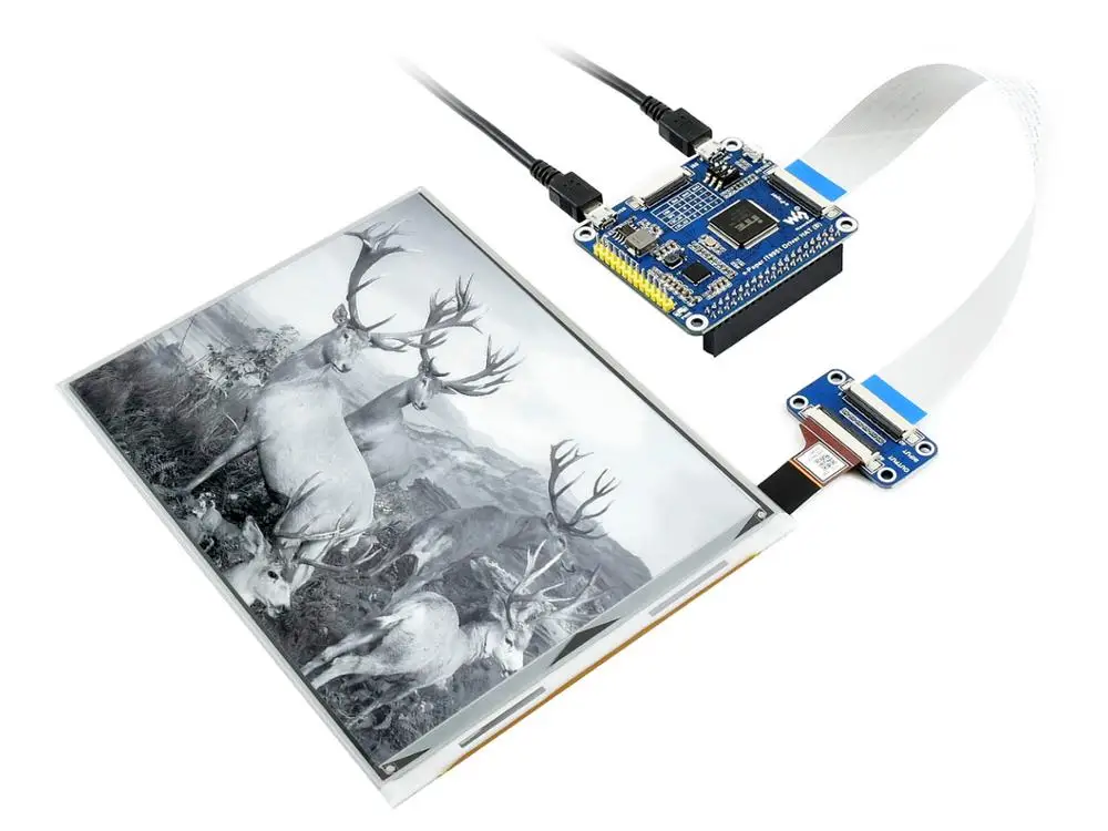 Waveshare 7.8inch E-Ink display HAT for Raspberry Pi, 1872*1404 resolution,IT8951 controller, USB/SPI/I80/I2C interface
Waveshare 7.8inch E-Ink display HAT for Raspberry Pi, 1872*1404 resolution,IT8951 controller, USB/SPI/I80/I2C interface