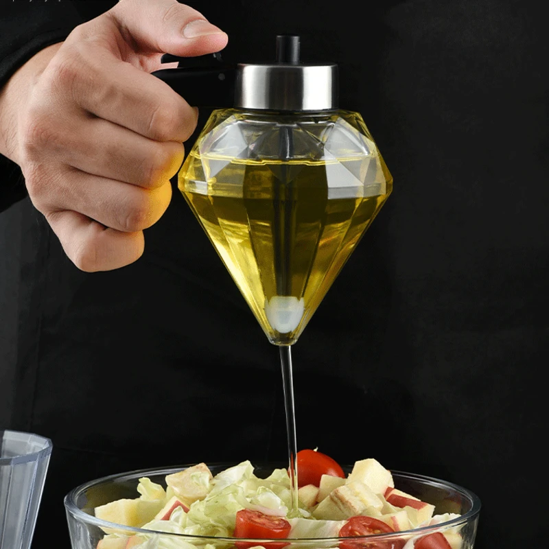 Diamond Shape Oil Can Lead-Free Glass Oil Bottle Gravy Boats for Cooking, Baking, BBQ, Kitchen Tools Accessories
Diamond Shape Oil Can Lead-Free Glass Oil Bottle Gravy Boats for Cooking, Baking, BBQ, Kitchen Tools Accessories