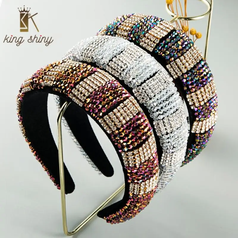 Gorgeous Full Multi Color Crystal Headband for Woman Luxurious Rhinestone Padded Thick Sponge Hair Band Bridal Wedding Headpiece
Gorgeous Full Multi Color Crystal Headband for Woman Luxurious Rhinestone Padded Thick Sponge Hair Band Bridal Wedding Headpiece