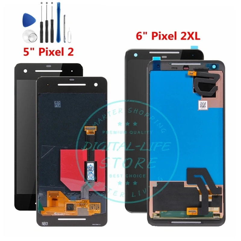ЖК дисплей для Google Pixel 2 XL сенсорный экран Pixel2 2XL XL2 дигитайзер дисплея в сборе