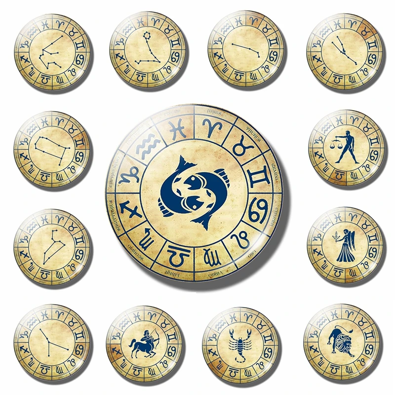Pisces Fidge Mange Retro Divination Turntable 12 Constellations Sticker Magnetic Signs of Zodiac Astrology Home Decor
Pisces Fidge Mange Retro Divination Turntable 12 Constellations Sticker Magnetic Signs of Zodiac Astrology Home Decor