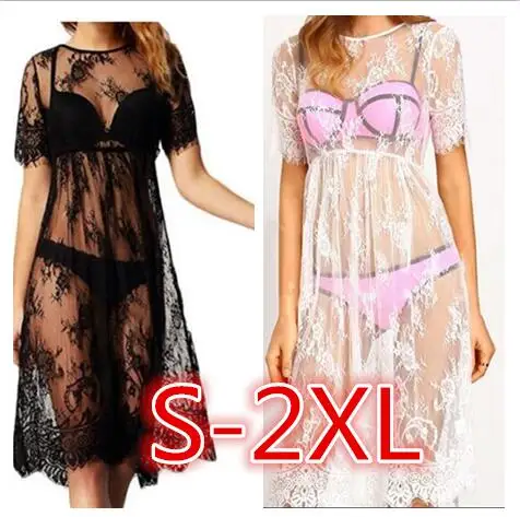 2022 Women Summer Black White Sexy Lace A-Line Solid Short Sleeve Regular O-Neck Perspective Lace Dress
2022 Women Summer Black White Sexy Lace A-Line Solid Short Sleeve Regular O-Neck Perspective Lace Dress