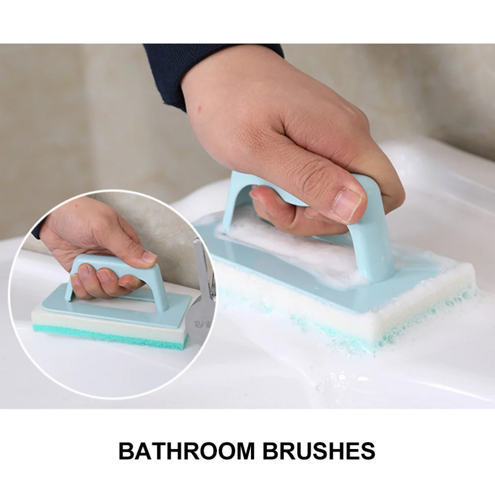 2pcs Sponge Brushes Household Kitchen Bathroom Bathtub Cleaning Brushes (Blue)
2pcs Sponge Brushes Household Kitchen Bathroom Bathtub Cleaning Brushes (Blue)
