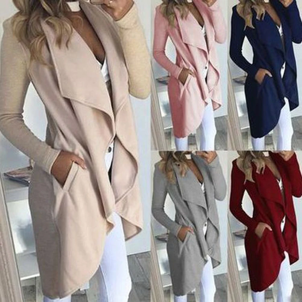 2020 Autumn and Winter New Casual White Elegant Women's Windbreaker Plus Size Coat Black Coat Office Lady Long Coat
2020 Autumn and Winter New Casual White Elegant Women's Windbreaker Plus Size Coat Black Coat Office Lady Long Coat