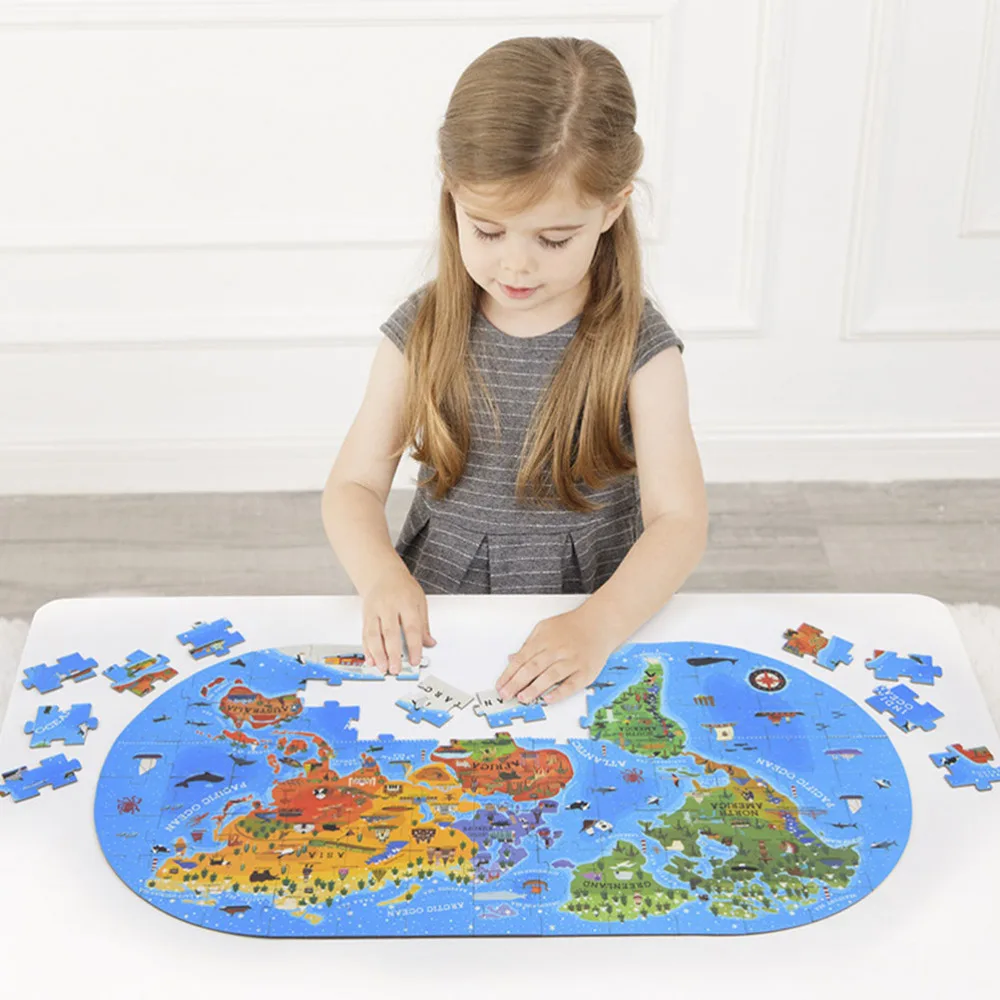 1 Set World Map Jigsaw Funny Educational Plaything Map Puzzle for Toddlers
1 Set World Map Jigsaw Funny Educational Plaything Map Puzzle for Toddlers