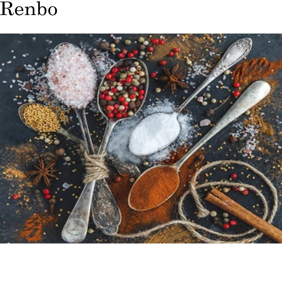 Diamond Painting Kitchen 5D Full square Round Drill Diamond Accessories Mosaic Seasoning Picture Of Rhinestone wall Decoration
Diamond Painting Kitchen 5D Full square Round Drill Diamond Accessories Mosaic Seasoning Picture Of Rhinestone wall Decoration