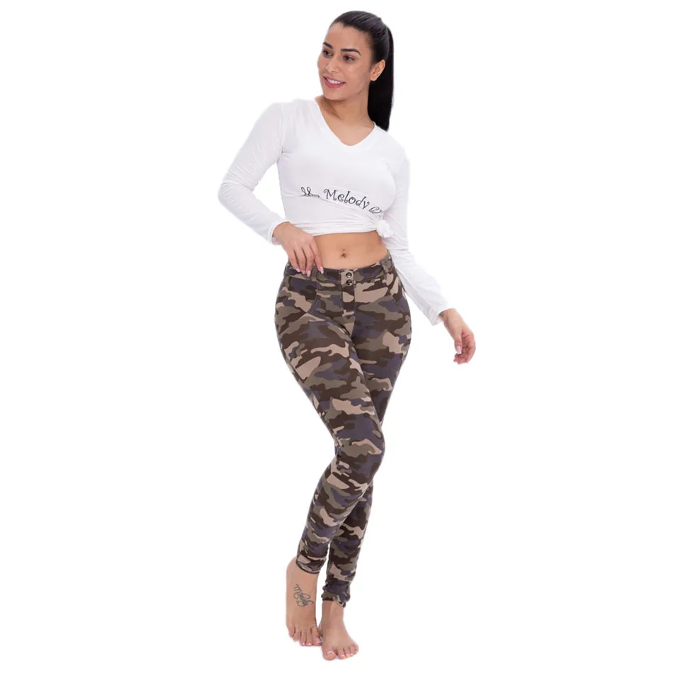 

Gym Fairy Butt Lift Up Army Pant Women Camouflage Middle Waist Skinny Slim Fit Work Out Tight Leggings Camo Push Up Shapewear