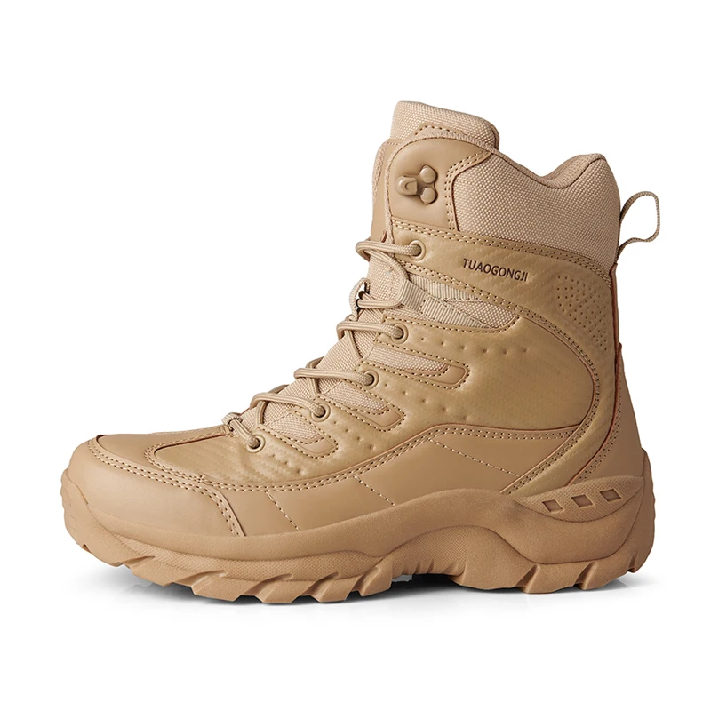 New Men's Military Platform Boots High Top Hiking Shoes Men Anti-collision Quality Army Tactical Boots Botas Militares Hombre
New Men's Military Platform Boots High Top Hiking Shoes Men Anti-collision Quality Army Tactical Boots Botas Militares Hombre