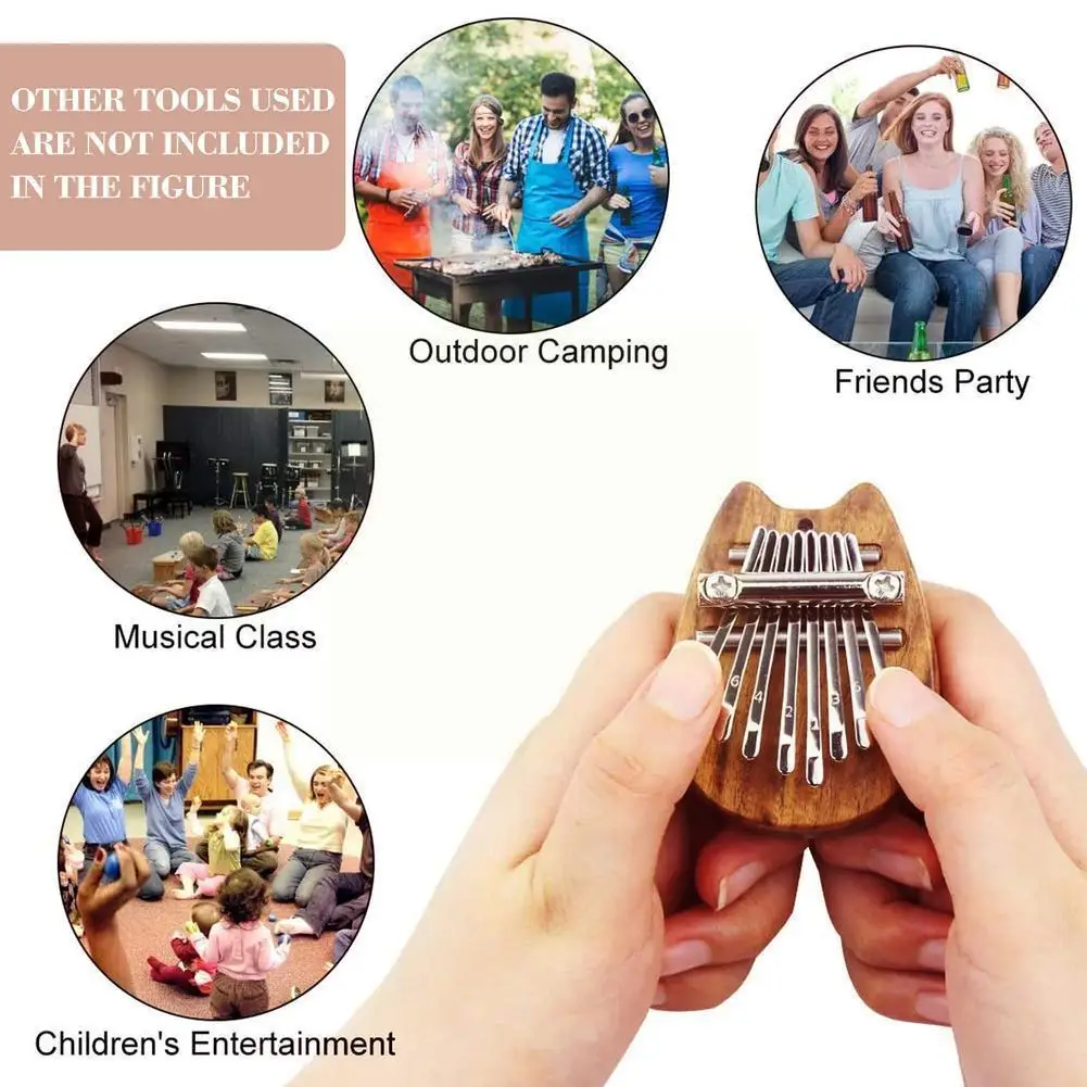 8 Mini Kalimba Thumb Piano Wood Color/crystal Transparent Lanyard With Portable Thumb Set Kalimba N9g3
8 Mini Kalimba Thumb Piano Wood Color/crystal Transparent Lanyard With Portable Thumb Set Kalimba N9g3
