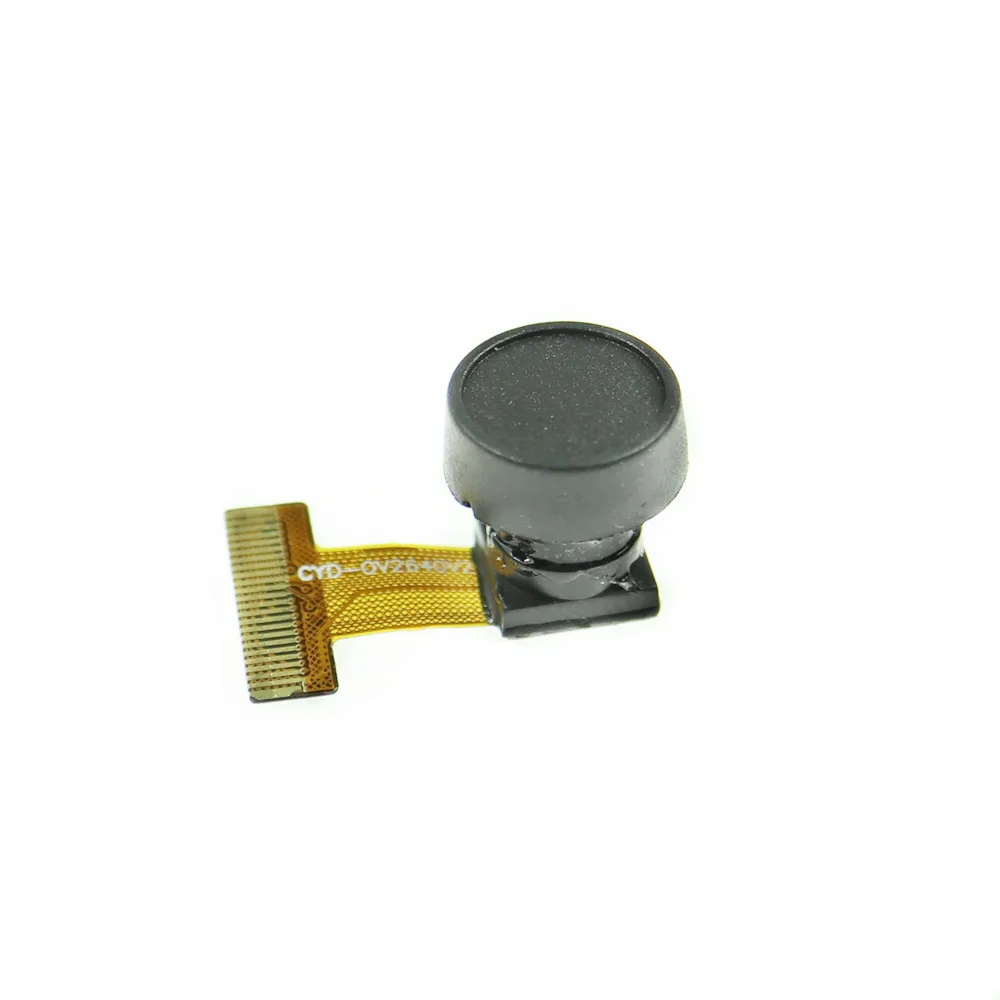 ESP32 MCU camera 2 million pixels OV2640 chip camera module 24PIN 160 degree wide angle 0.5mm pitch 2.5CM length
ESP32 MCU camera 2 million pixels OV2640 chip camera module 24PIN 160 degree wide angle 0.5mm pitch 2.5CM length