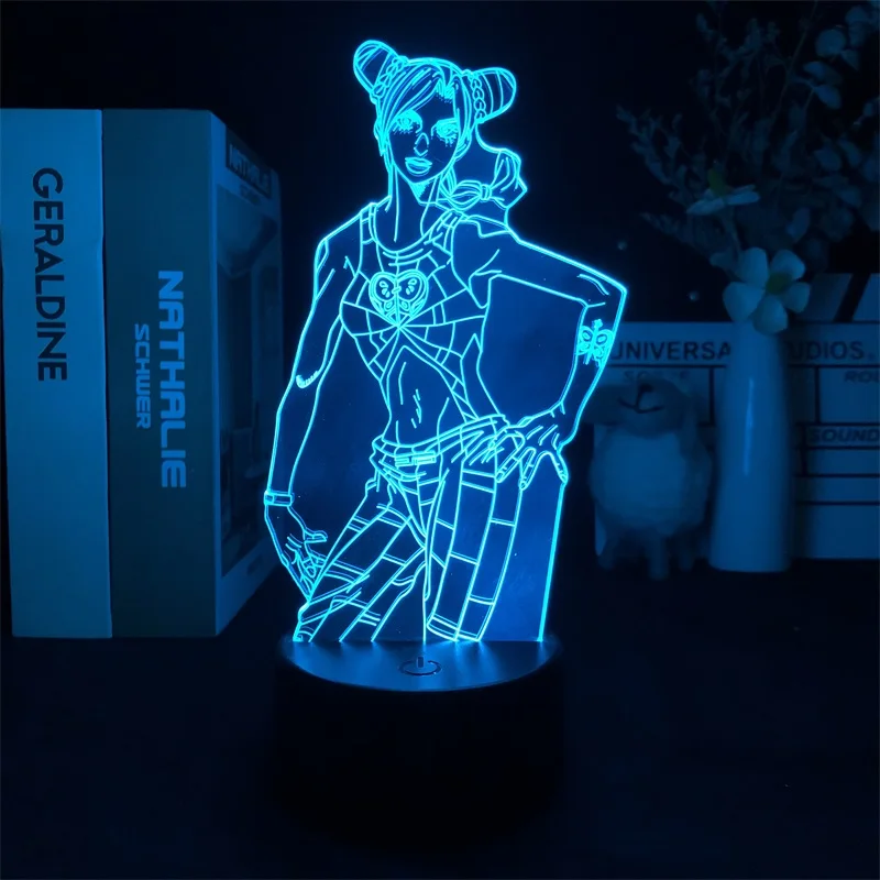 3D Led Night Light JoJos Bizarre Adventure Stone Ocean Jolyne Cujoh Bluetooth Control for Bright Base Japanese Anime Manga
3D Led Night Light JoJos Bizarre Adventure Stone Ocean Jolyne Cujoh Bluetooth Control for Bright Base Japanese Anime Manga