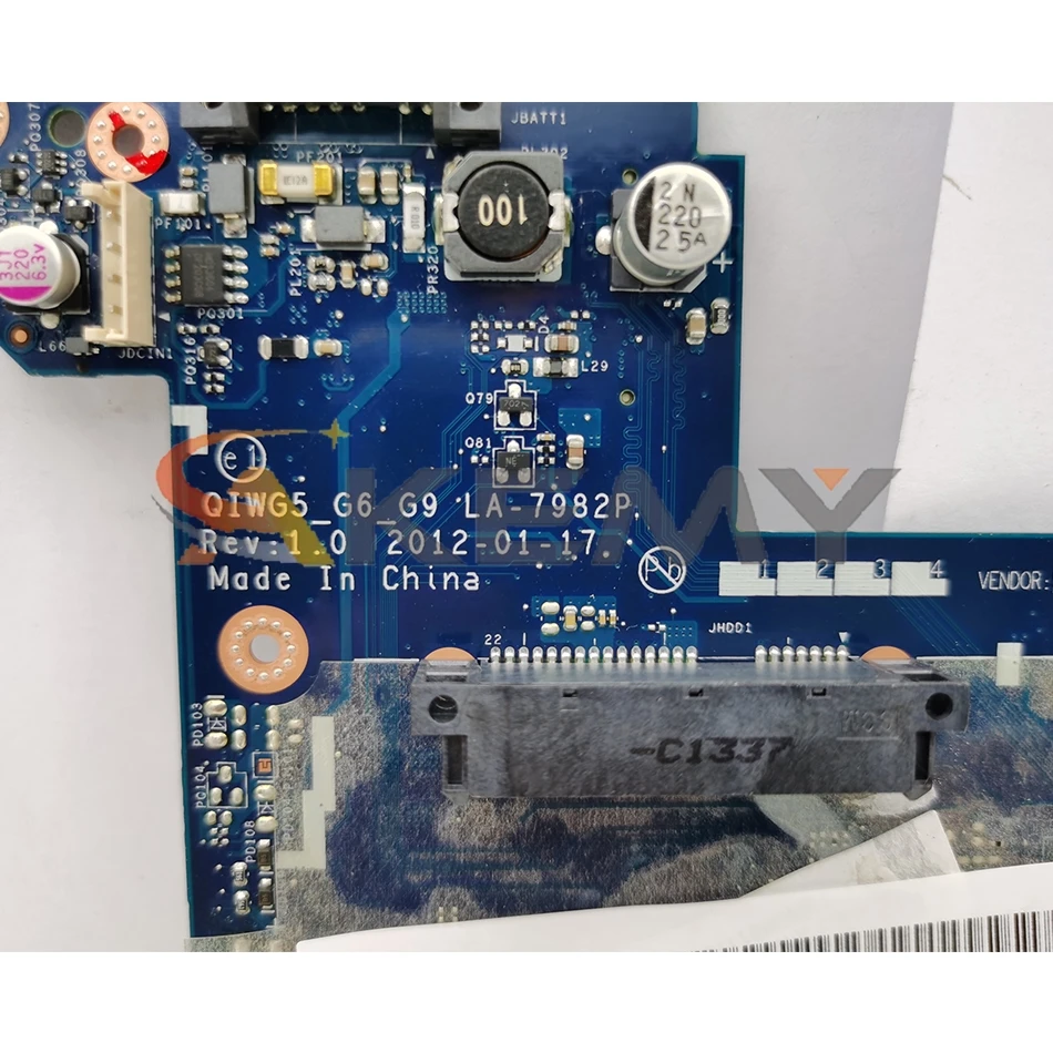 Akemy QIWG5_G6_G9 LA-7982P Motherboard For Lenovo G580 Laptop Motherboard PGA989 HM76 DDR3 100% Test Work
Akemy QIWG5_G6_G9 LA-7982P Motherboard For Lenovo G580 Laptop Motherboard PGA989 HM76 DDR3 100% Test Work