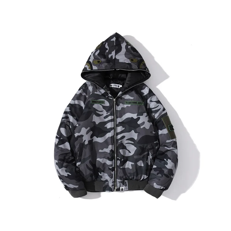 2021 new fashion brand ape man head x undefeated co branded camouflage cotton padded jacket for men and women
2021 new fashion brand ape man head x undefeated co branded camouflage cotton padded jacket for men and women