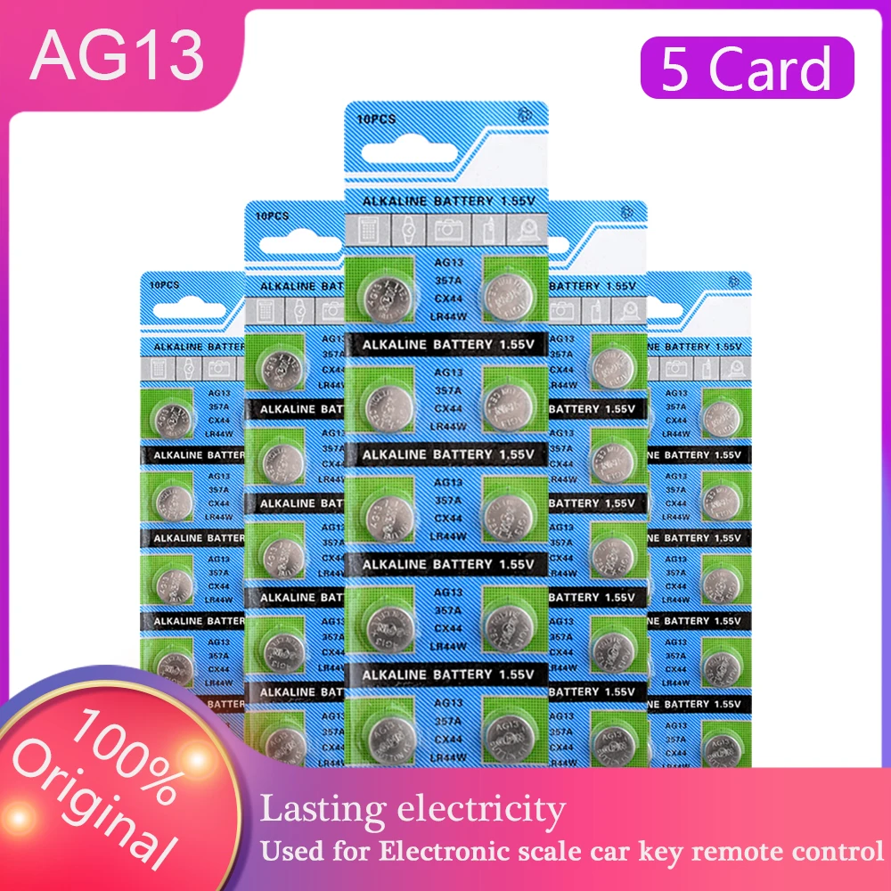 50Pcs YCDC 1.5V SR44SW AG13 Watch Calculator Button Battery L1154 RW82 RW42 Coin Cell LR44 357 AG13 Batteries Replace Wholesale
50Pcs YCDC 1.5V SR44SW AG13 Watch Calculator Button Battery L1154 RW82 RW42 Coin Cell LR44 357 AG13 Batteries Replace Wholesale