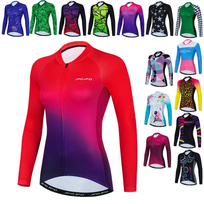JPOJPO 2022 Pro Team Cycling Jersey Women Autumn Long Sleeve Bike Clothes Mountain Bicycle Clothing Tops Spring Cycling Jacket
JPOJPO 2022 Pro Team Cycling Jersey Women Autumn Long Sleeve Bike Clothes Mountain Bicycle Clothing Tops Spring Cycling Jacket