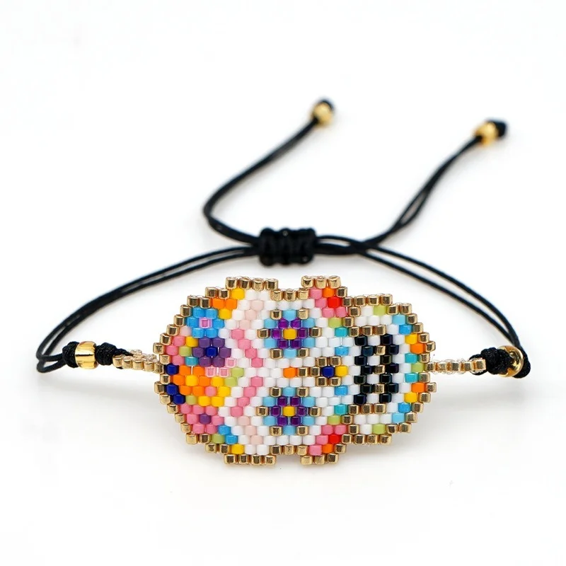 2021 Miyuki Boho Bracelets Summer Jewelry Woven Ethnic Multi-color Skull Religious Totem Bracelet for Women Jewellery Pulseras
2021 Miyuki Boho Bracelets Summer Jewelry Woven Ethnic Multi-color Skull Religious Totem Bracelet for Women Jewellery Pulseras
