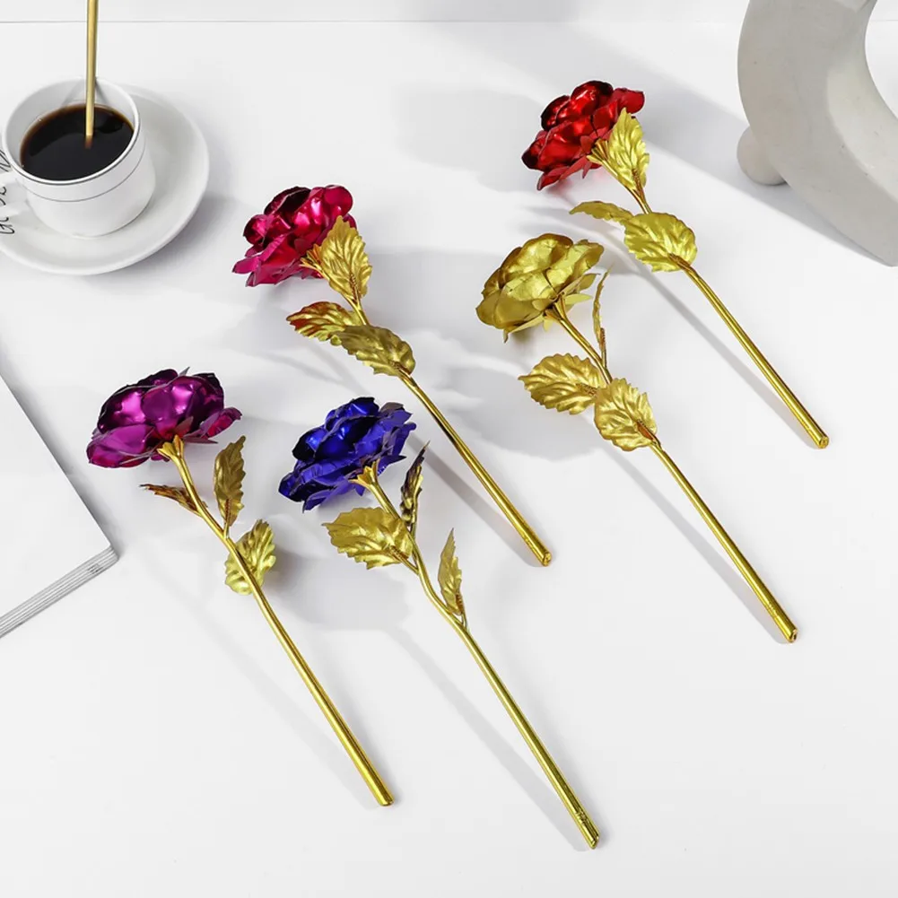 24K Gold Plated Galaxy Rose Artificial Foil Plated Gold Rose Valentine's Day Mother's Day Forever Love Romantic Creative Gift
24K Gold Plated Galaxy Rose Artificial Foil Plated Gold Rose Valentine's Day Mother's Day Forever Love Romantic Creative Gift