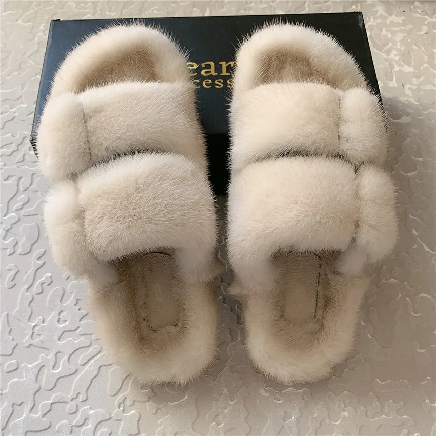 Ladies Slippers High Quality Mink Slippers Real Mink Slippers Casual Flat Shoes Home Shoes Girls Outdoor Slippers Fast
Ladies Slippers High Quality Mink Slippers Real Mink Slippers Casual Flat Shoes Home Shoes Girls Outdoor Slippers Fast