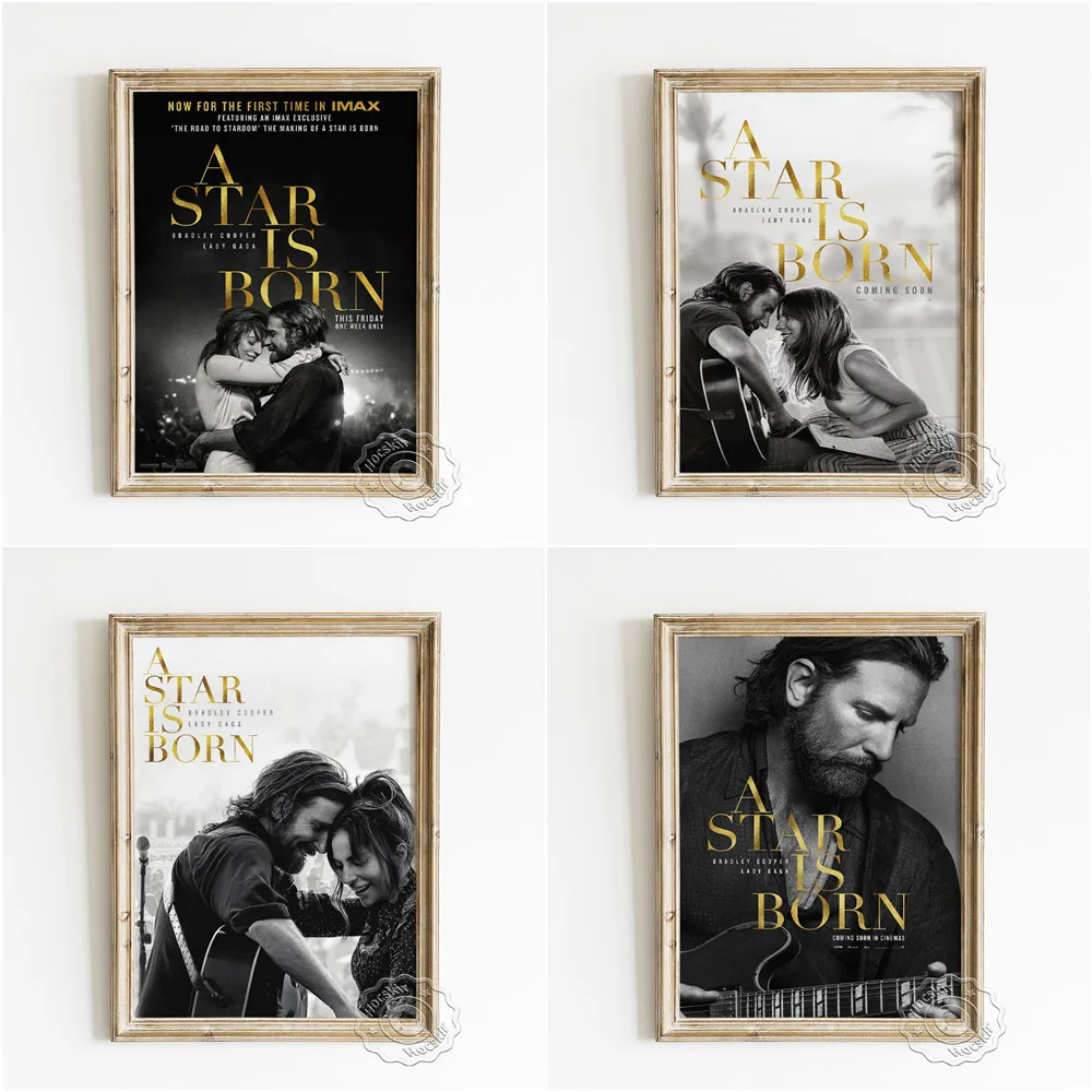 Autobiographical Drama Film A Star Is Born Poster, Song Dance Romantic Love Art Prints, Modern Black White Wall Decor Picture
Autobiographical Drama Film A Star Is Born Poster, Song Dance Romantic Love Art Prints, Modern Black White Wall Decor Picture