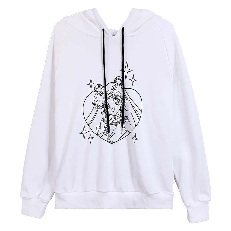 Spring Autumn Hooded Women Korean INS Preppy Sweet Cute Loose Beautiful Girl Print Long Sleeve Hooded Pullover Women Hoodie Tops
Spring Autumn Hooded Women Korean INS Preppy Sweet Cute Loose Beautiful Girl Print Long Sleeve Hooded Pullover Women Hoodie Tops