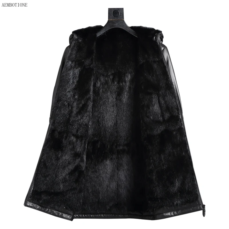 Cowhide Mens Jackets Head Fetal Jacket Men Whole Mink Inner Long Style Windbreaker Top Layer Cow Leather Coat
Cowhide Mens Jackets Head Fetal Jacket Men Whole Mink Inner Long Style Windbreaker Top Layer Cow Leather Coat