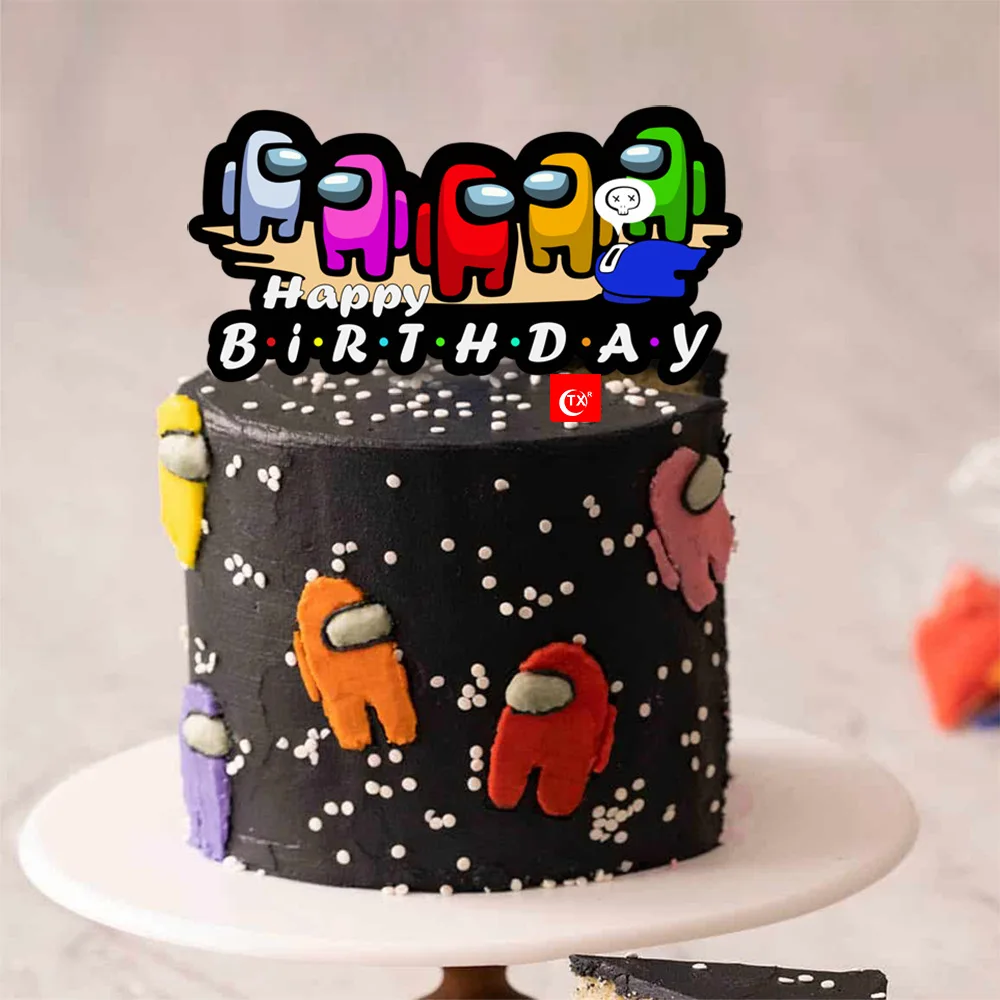 Among Happy Theme Birthday Party Decoration Cake Topper Decoration Boys Girls Kids Adults Game Party Baby Shower Supplie
Among Happy Theme Birthday Party Decoration Cake Topper Decoration Boys Girls Kids Adults Game Party Baby Shower Supplie
