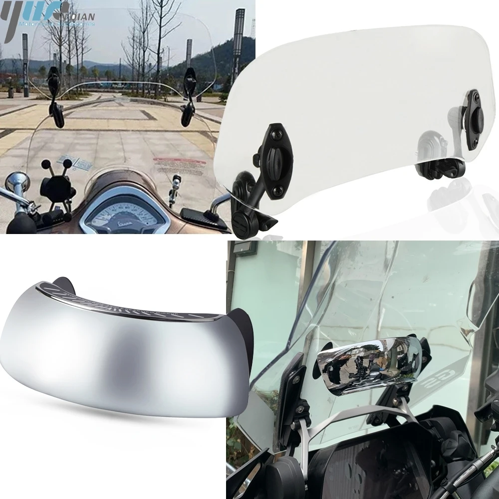 Windscreen Wind Deflector Motorcycle wide-angle rearview mirror Fit FOR KYMCO Xciting R250i R300i 400i S400 R500i Dink 125/200i
Windscreen Wind Deflector Motorcycle wide-angle rearview mirror Fit FOR KYMCO Xciting R250i R300i 400i S400 R500i Dink 125/200i
