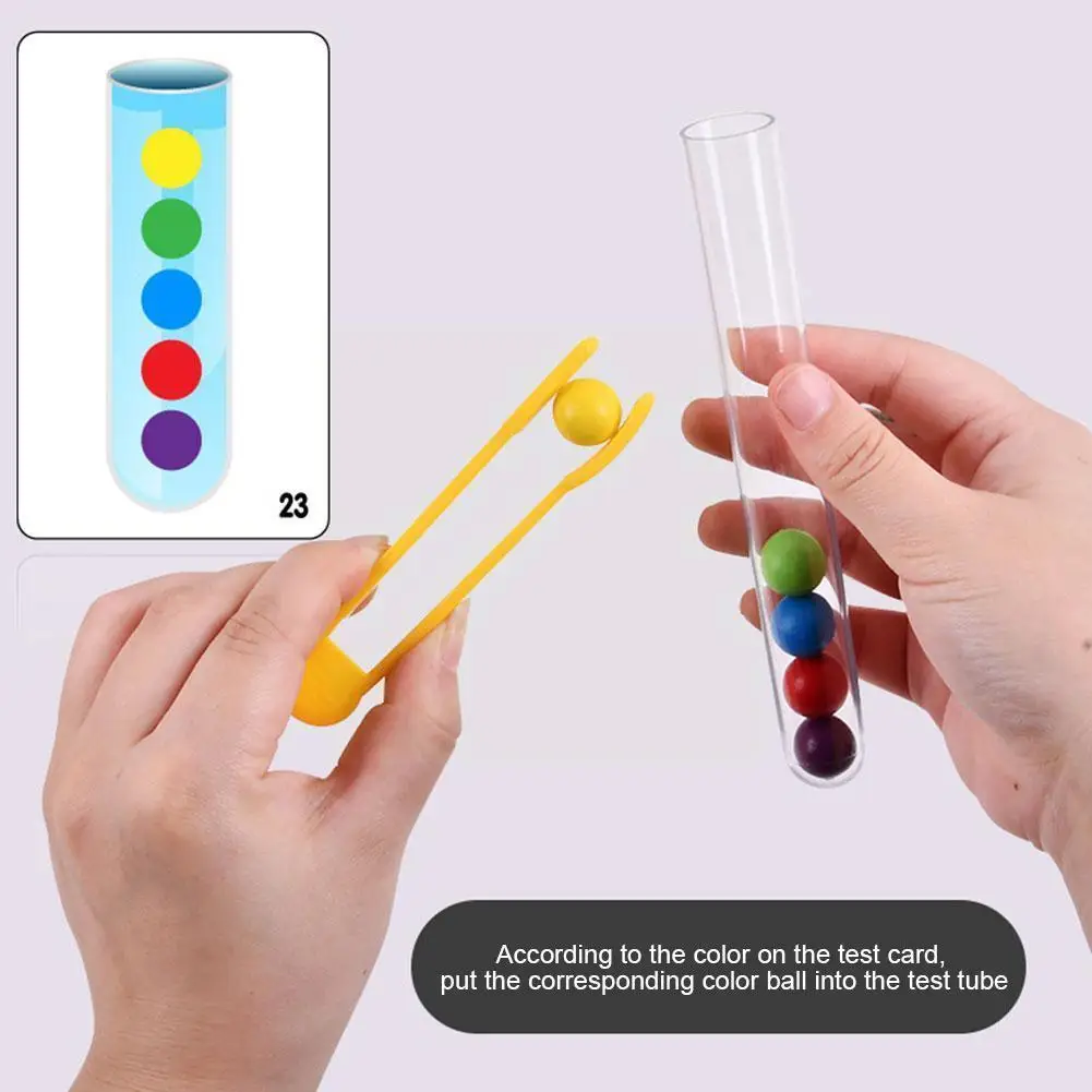 Clip Beads Test Tube Toy Children Logic Concentration Fine Motor Training Game Montessori Teaching Aids Educational Toy For I7W3
Clip Beads Test Tube Toy Children Logic Concentration Fine Motor Training Game Montessori Teaching Aids Educational Toy For I7W3