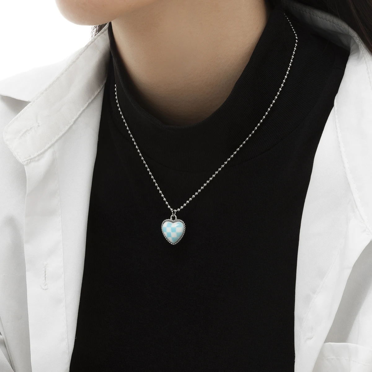 Y2K Checkerboard Heart Pendant Necklace for Women Trendy Simple Stainless Steel Chains Necklaces 2022 Fashion Neck Jewelry Gifts
Y2K Checkerboard Heart Pendant Necklace for Women Trendy Simple Stainless Steel Chains Necklaces 2022 Fashion Neck Jewelry Gifts