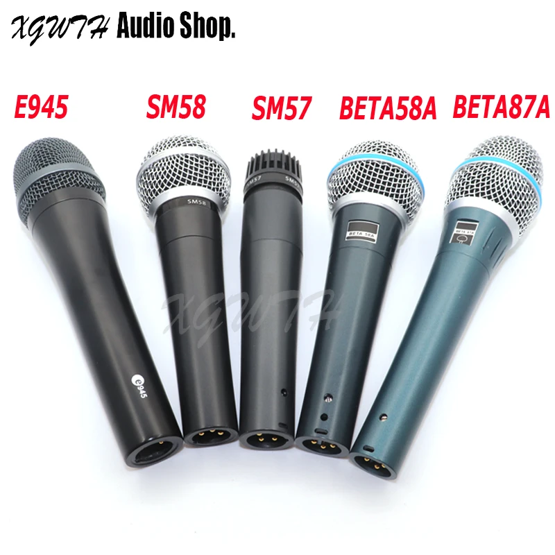 Moving Coil Dynamic Cardioid Unidirectional Vocal Handheld Microphone with Mic Clip for BETA58A BETA87A SM58 SM57 E945
Moving Coil Dynamic Cardioid Unidirectional Vocal Handheld Microphone with Mic Clip for BETA58A BETA87A SM58 SM57 E945