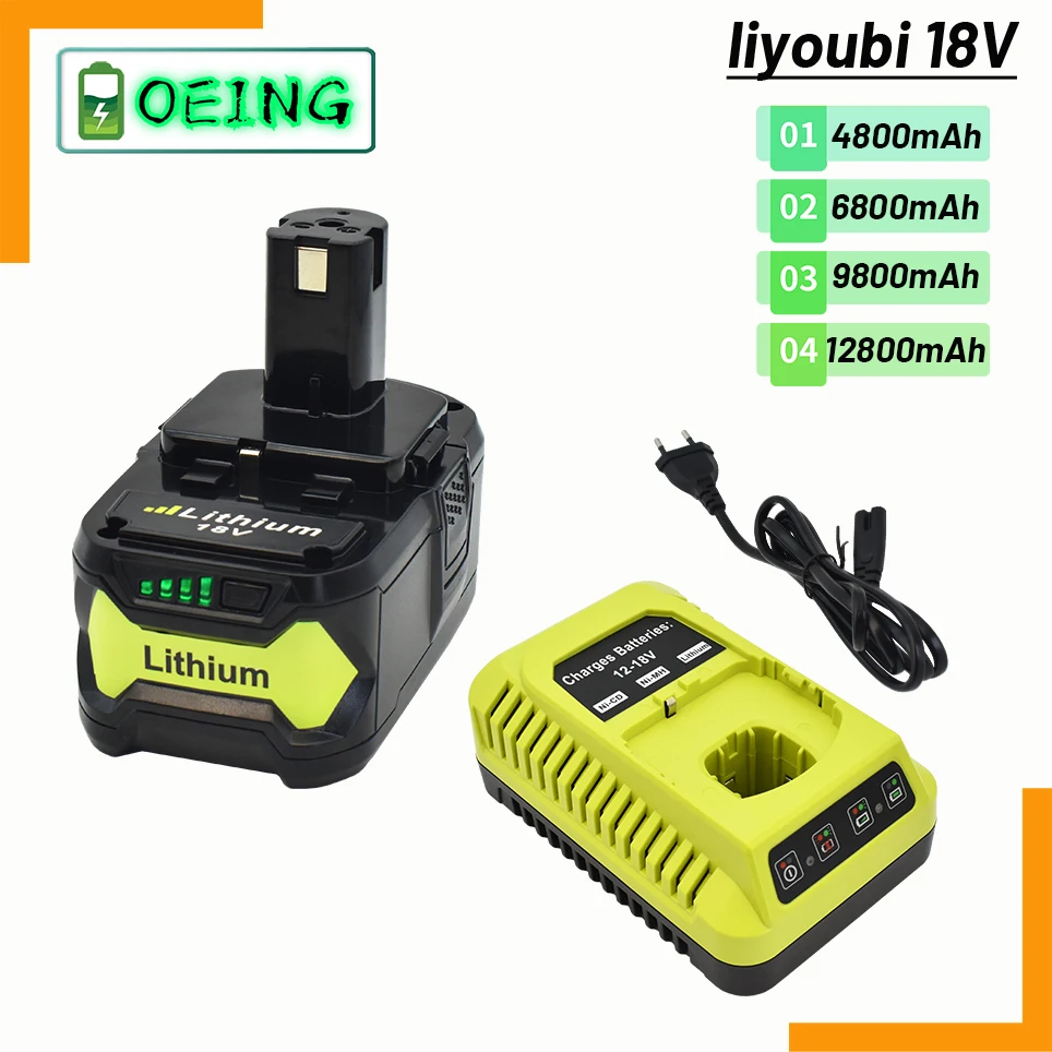 NEW 18V Li-ion Rechargeable Battery for + cordless Power Tool BPL1820 P108 P109 P106 P105 P104 P103 RB18L50 RB18L40+charger
NEW 18V Li-ion Rechargeable Battery for + cordless Power Tool BPL1820 P108 P109 P106 P105 P104 P103 RB18L50 RB18L40+charger